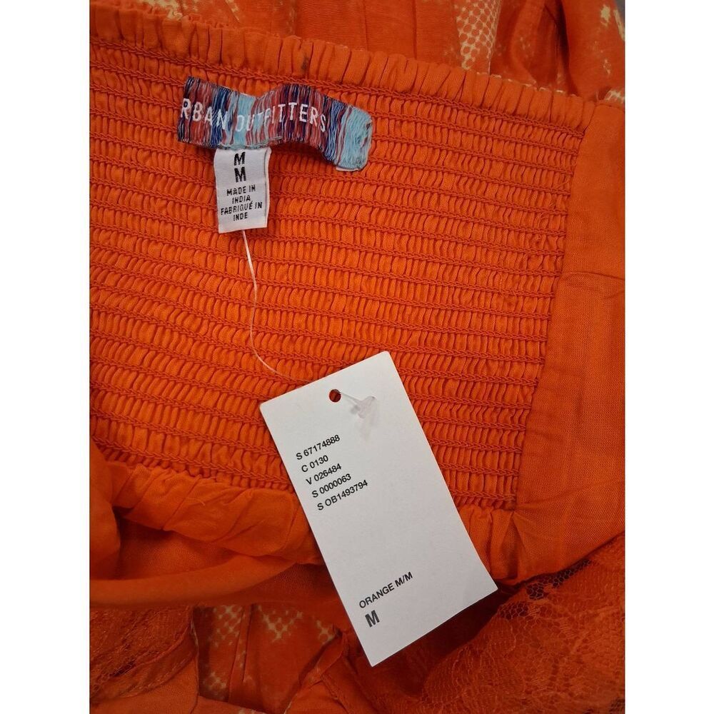 Urban outfitters womens medium orange dress boho midi travel resort sun - Picture 6 of 11